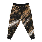 Mud Print Joggers with Tire Track & Grunge Camo