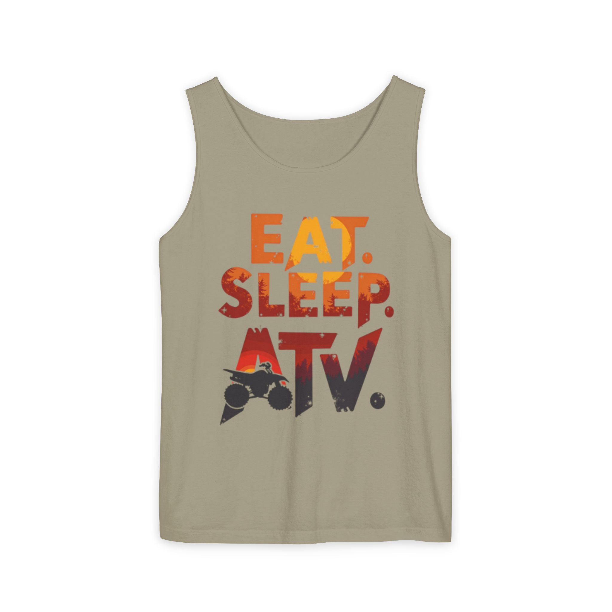 Eat Sleep ATV Tank Top — Off-Road Riding Graphic Tank