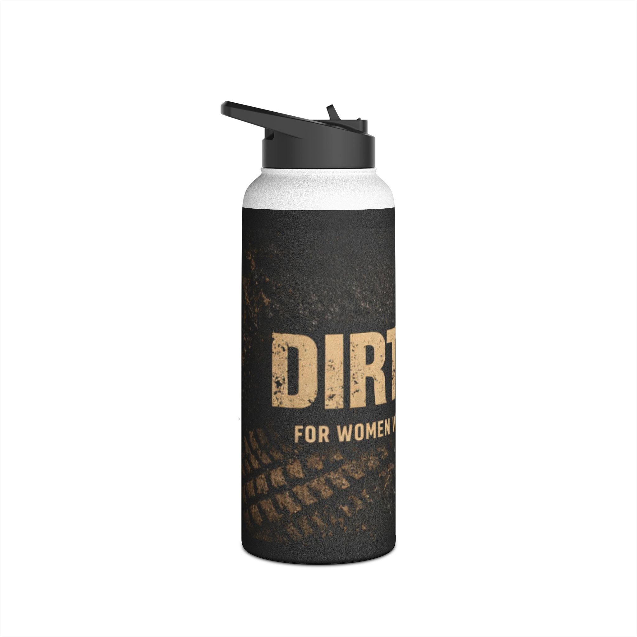Dirtista Stainless Steel Water Bottle — “Women Who Ride Hard” Travel Bottle
