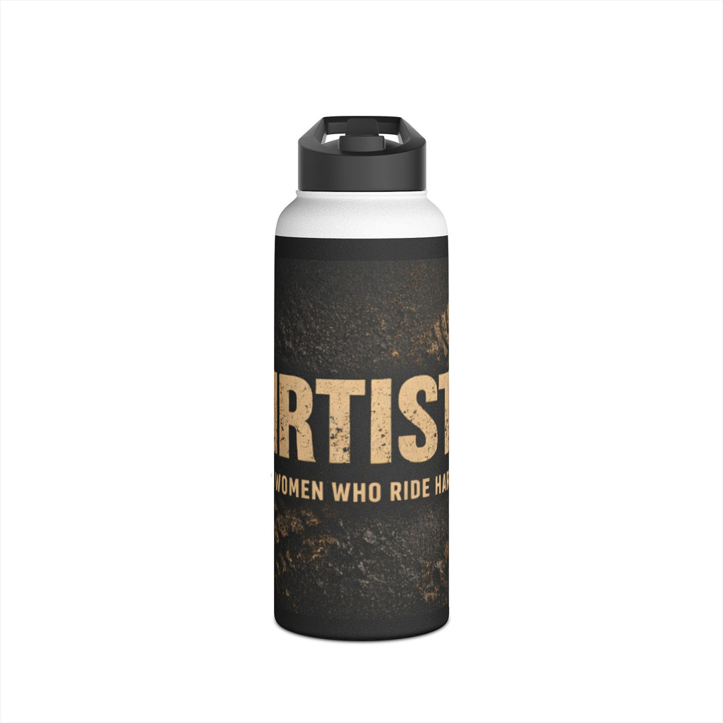 Dirtista Stainless Steel Water Bottle — “Women Who Ride Hard” Travel Bottle