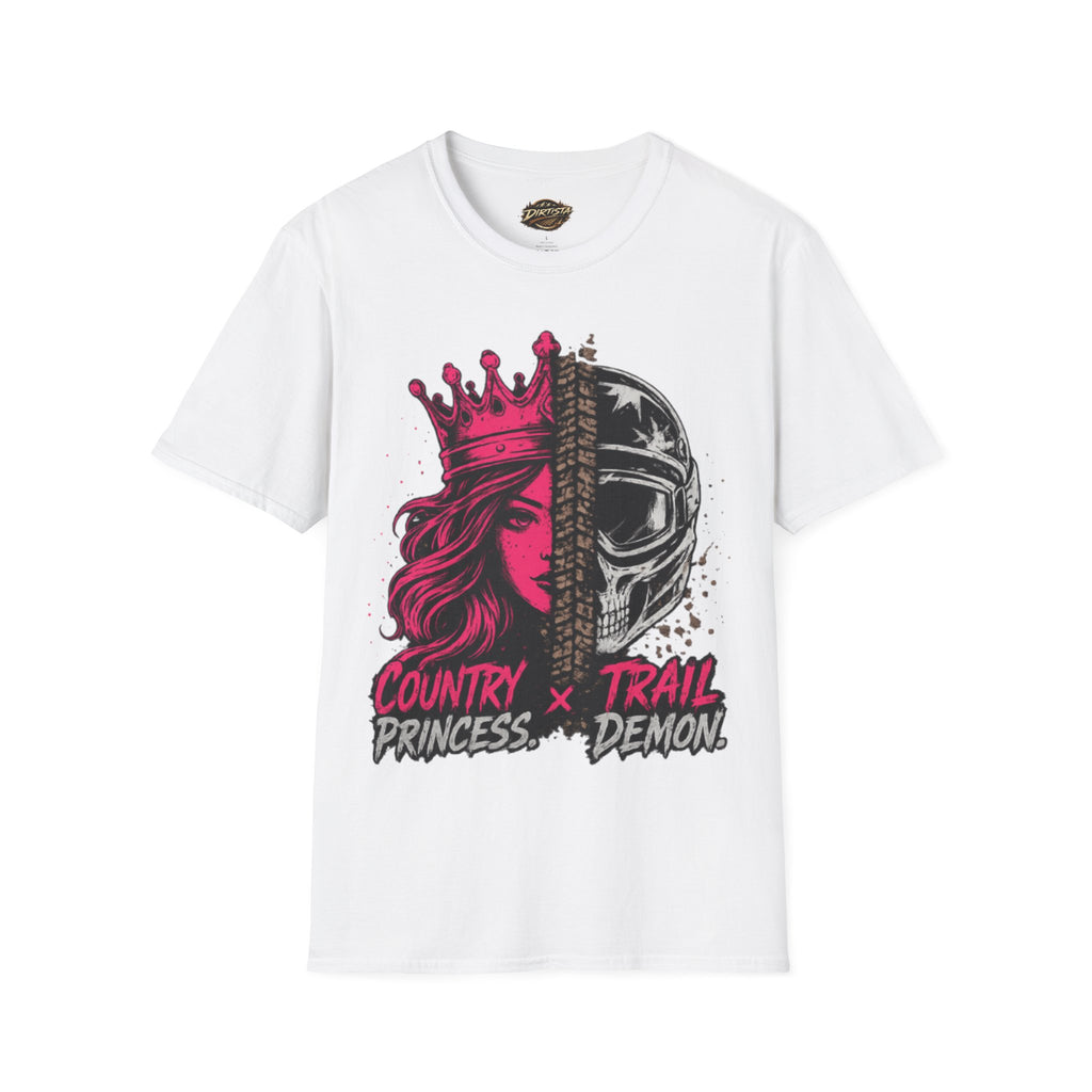 Country Princess x Skull Split-Face T-Shirt