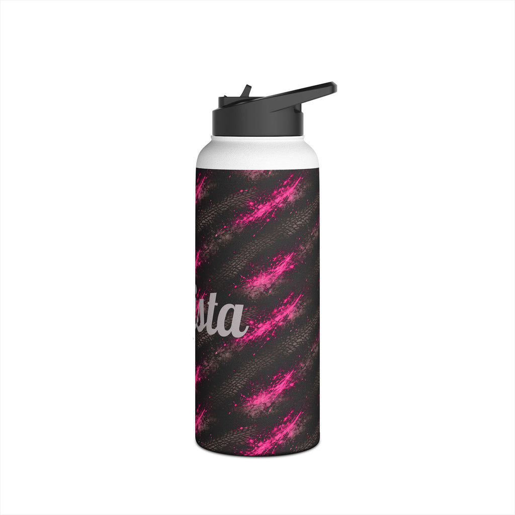 Dirtista Tire & Hot Pink Galaxy Stainless Steel Water Bottle
