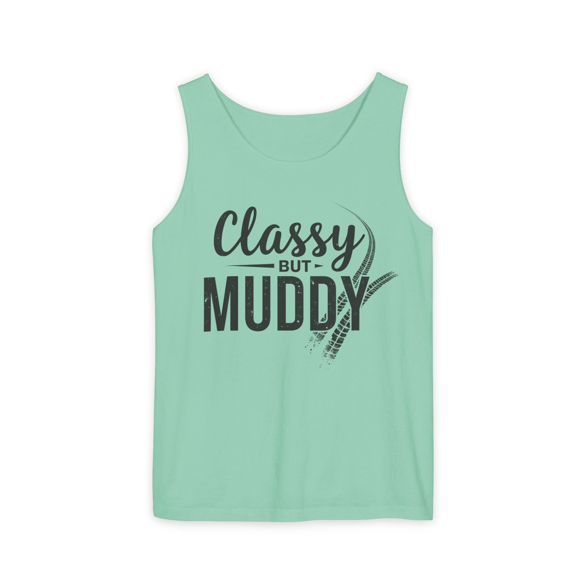 Classy But Muddy Tank Top — Funny Equestrian / Riding Tank