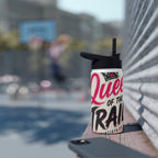 Motocross Queen Stainless Steel Water Bottle — 'Queen of the Trails' Pink Off‑Road Design
