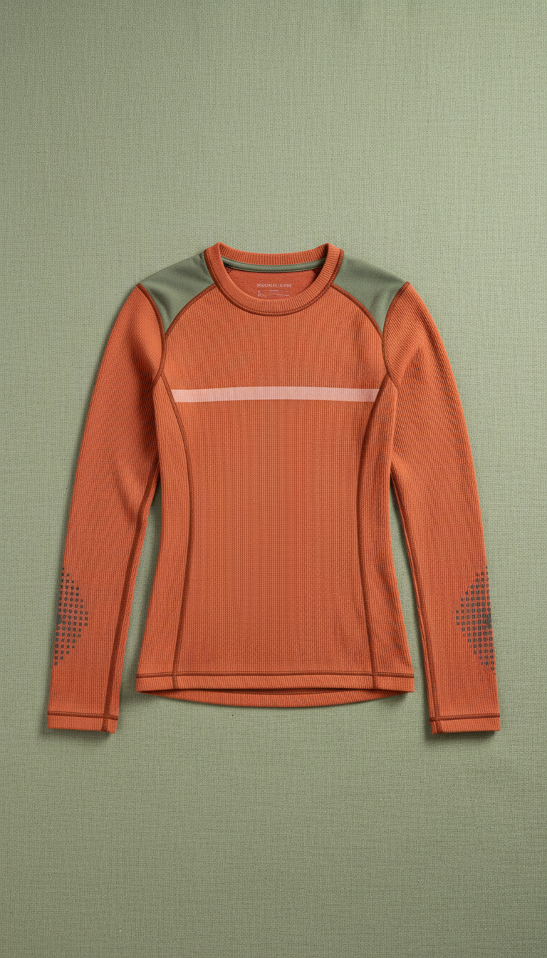 Moisture-Wicking Base Layer In Earth Tones