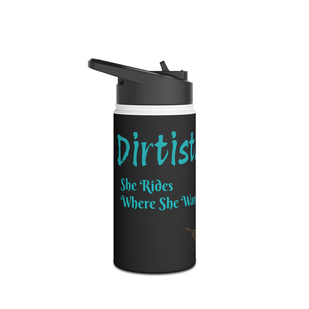 Dirtista Stainless Steel Water Bottle — 'She Rides Where She Wants'