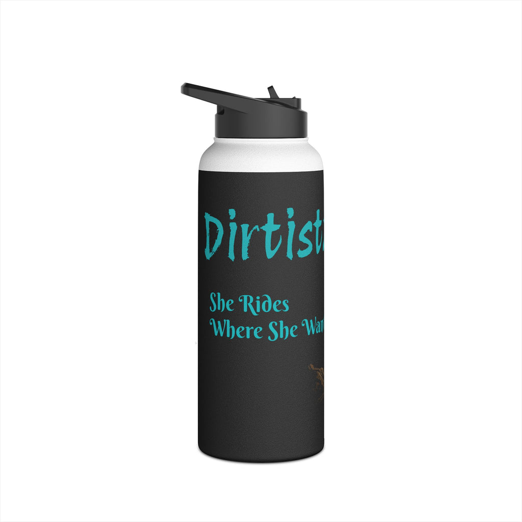 Dirtista Stainless Steel Water Bottle — 'She Rides Where She Wants'