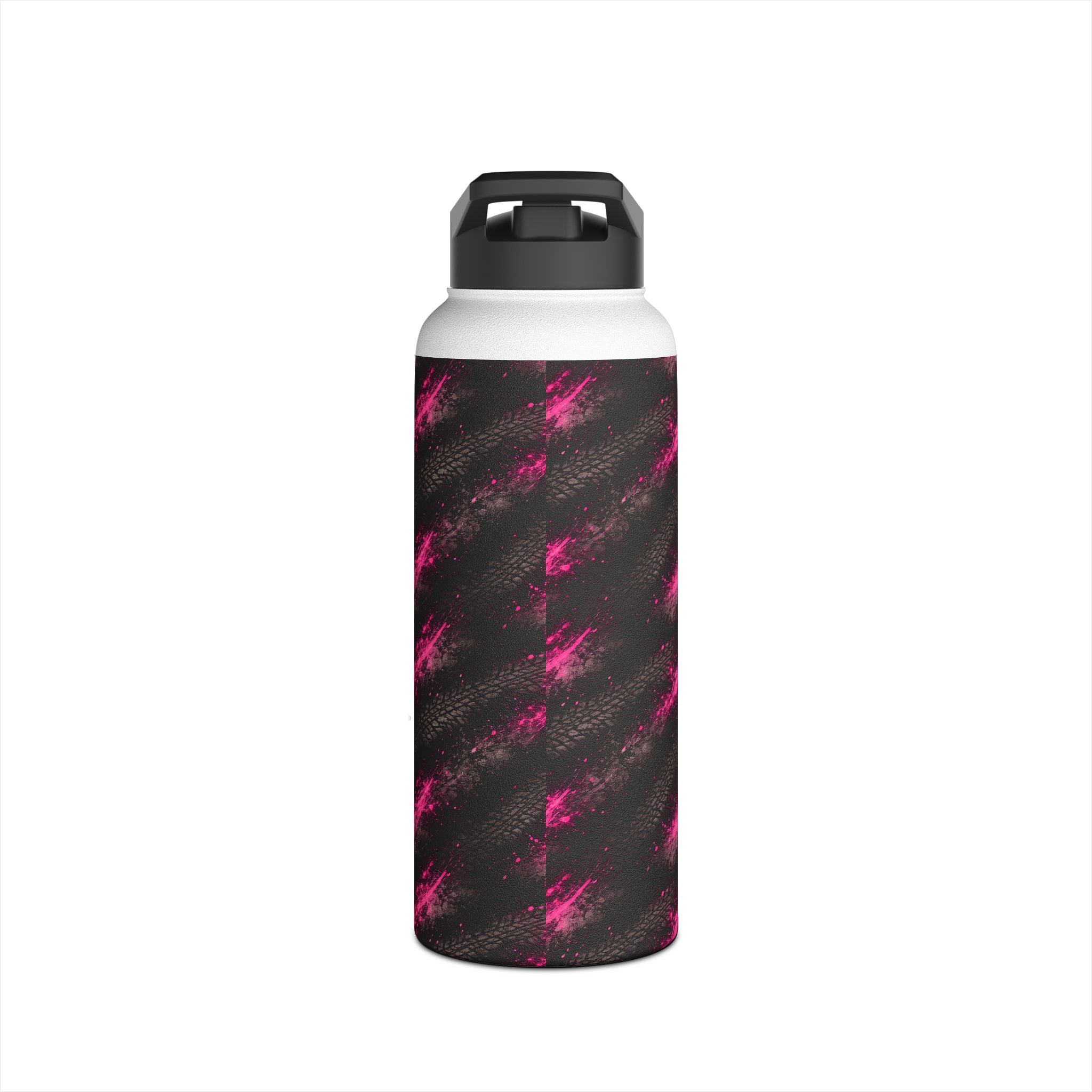 Dirtista Tire & Hot Pink Galaxy Stainless Steel Water Bottle