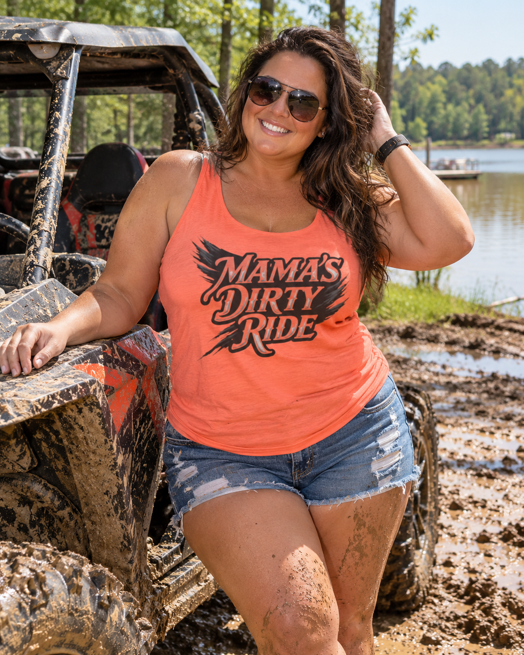 Mama’s Dirty Ride Women’s ATV/UTV Tank Top – Dirtista