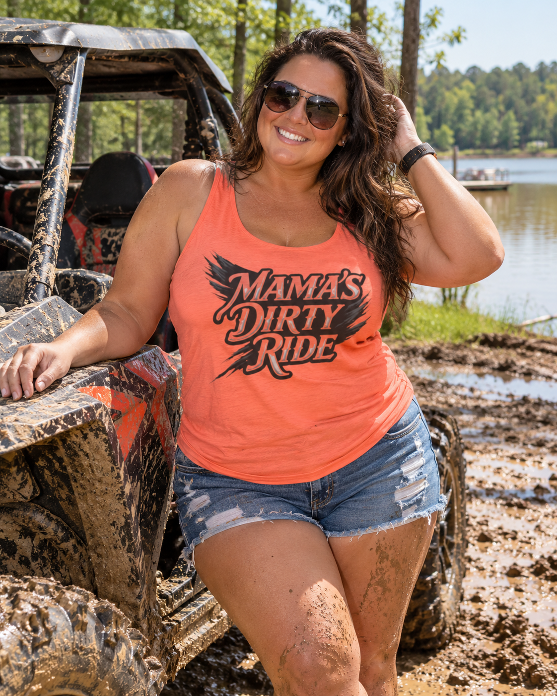 Mama’s Dirty Ride Women’s ATV/UTV Tank Top – Dirtista