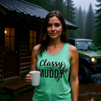 Classy But Muddy Tank Top — Funny Equestrian / Riding Tank