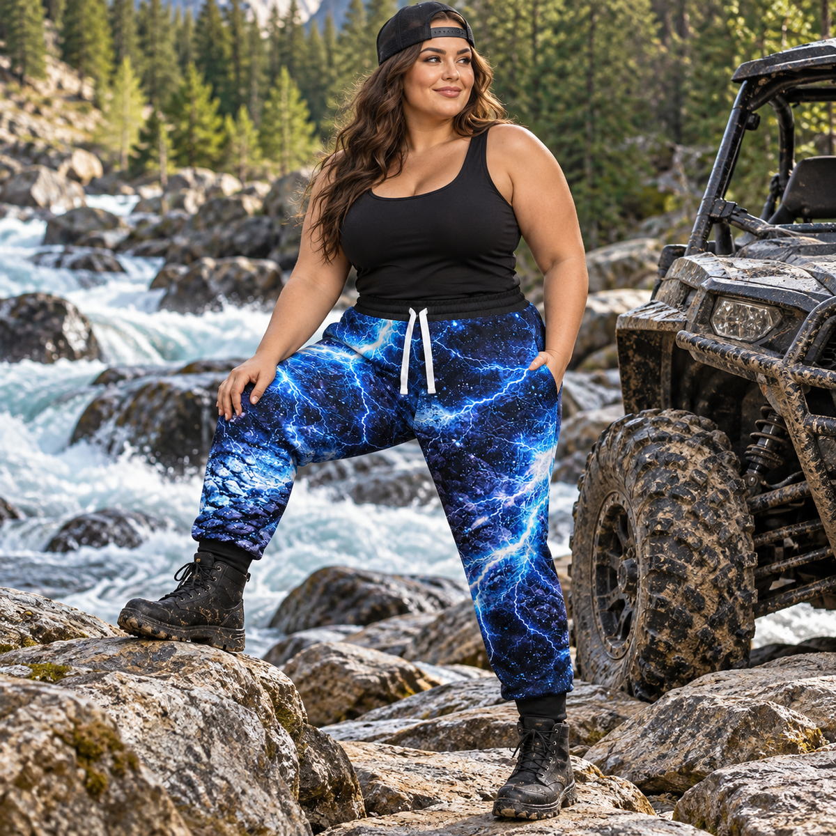 Electric Storm Women’s ATV/UTV All-Over Print Joggers – Dirtista